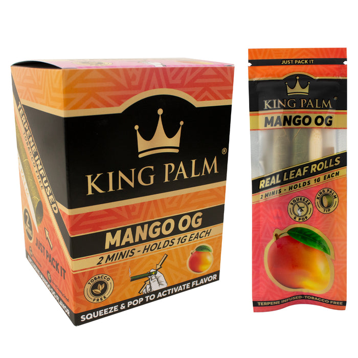 King Palm - 2 Mini Rolls Terpene Infused - 1g - 20pk Display