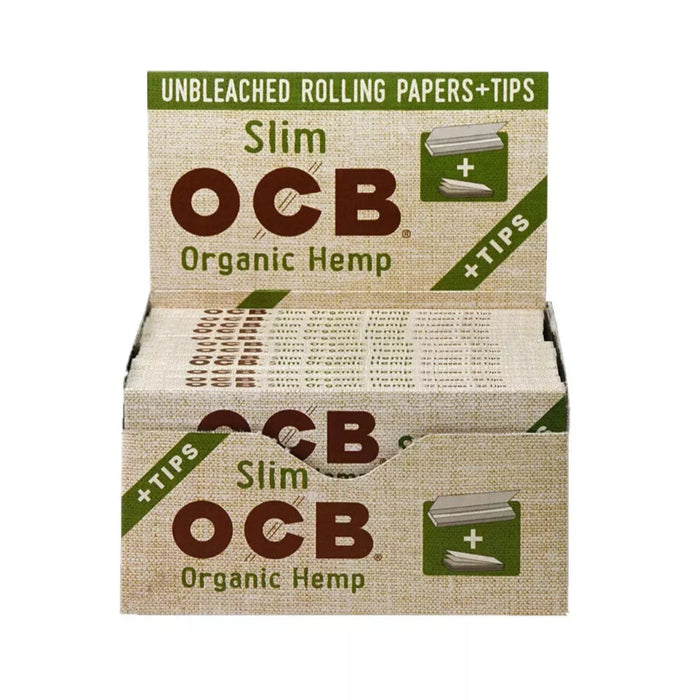 OCB Organic Hemp King Size Slim Rolling Paper & Tips