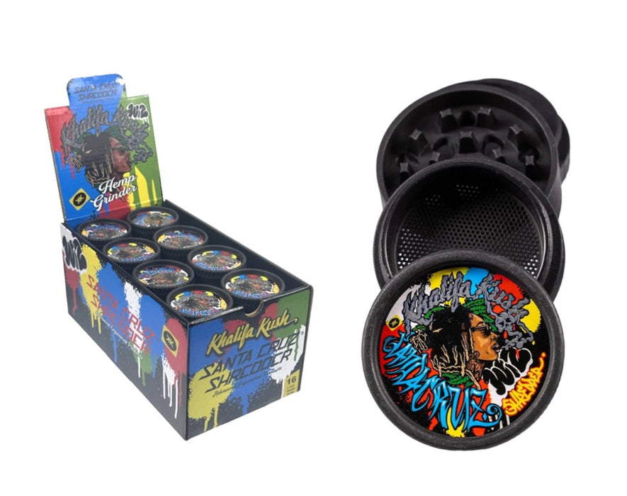 Copy of Santa Cruz Shredder x Wiz Khalifa 2pc Hemp Grinders 24ct Display