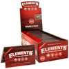 Elements Red Single Wide Slow Burn Hemp Rolling Paper - Smoketokes