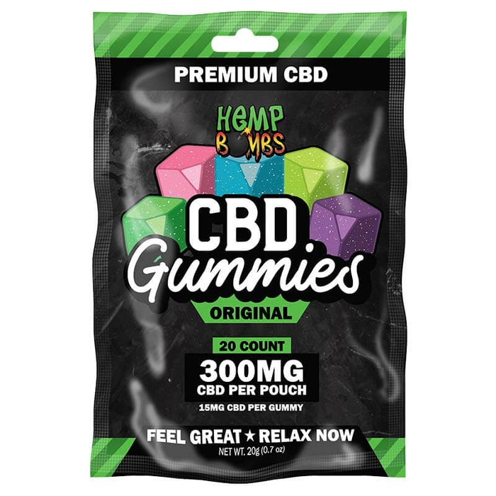 Hemp Bombs - CBD Gummies 20-count (15mg Per Gummy)  Single Pack 300mg Per Pack