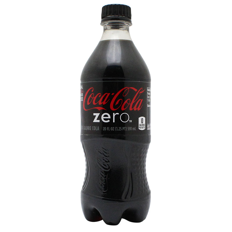 Coca Cola Zero 20oz Full Bottle Soda Safe Can Price – SmokeTokes