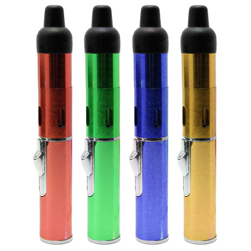 5 Click-a-Toke Metal Lighter Pipe