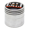 Aluminum 4 Part Assorted Sticker 32mm Grinder - Smoketokes