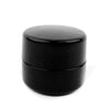 Black UV Child Resistant Glass Jar with Black Cap