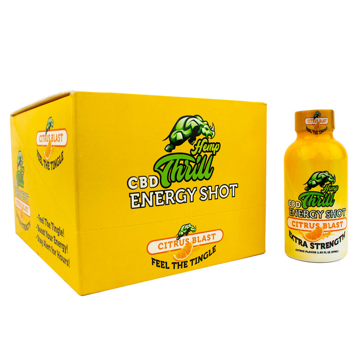 Hemp Thrill CBD Energy Shot - 20mg (12ct/Display)