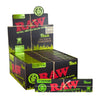 Raw Black Organic Hemp King Size Slim Rolling Paper (32 Sheets per Pack / 50 Packs Display)