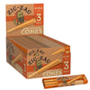 Zig-Zag King Size Unbleached Cones | 24 Pack Of 3 Cones