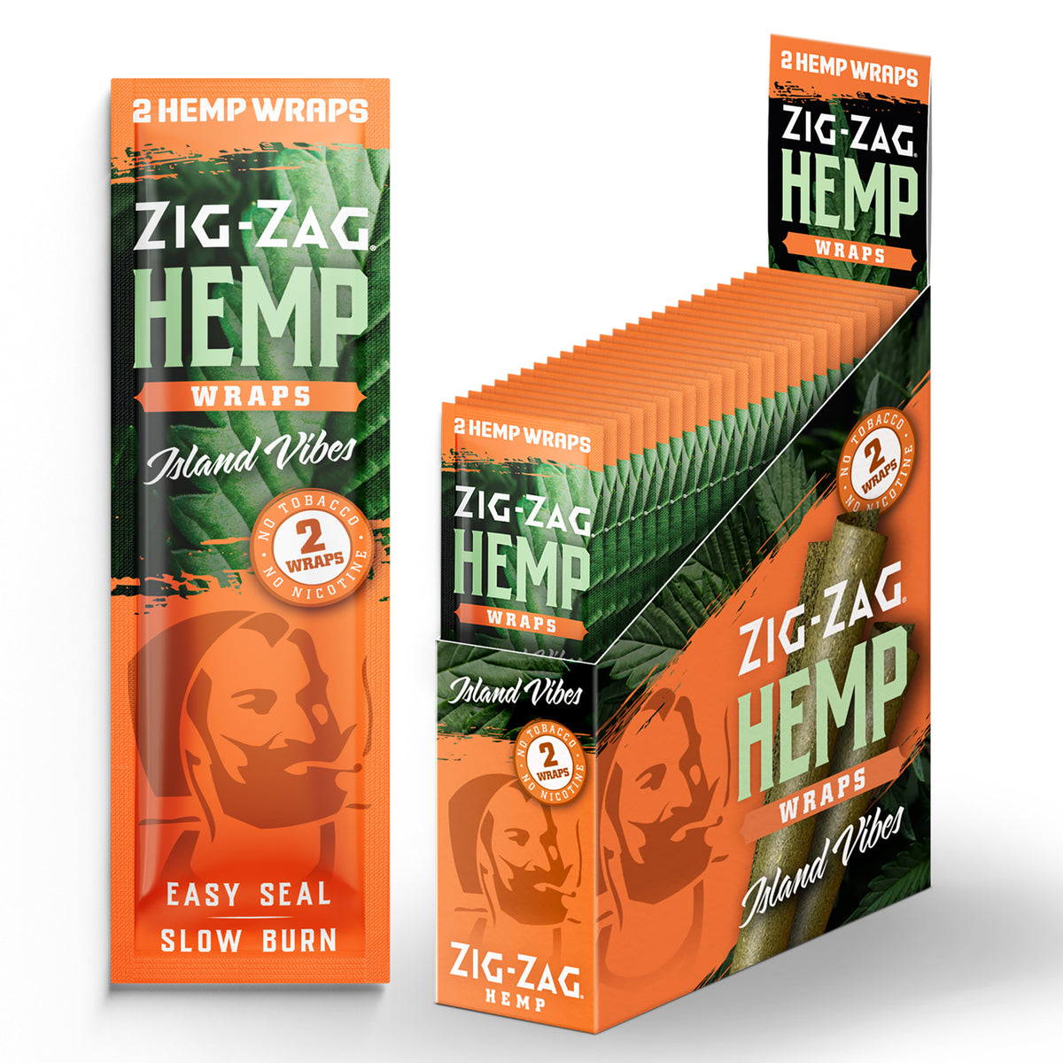 Zig Zag Hemp Wraps Island Vibes | Zig Zag Island Vibes Natural