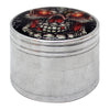 Aluminum 4 Part Assorted Sticker 57mm Grinder - Smoketokes