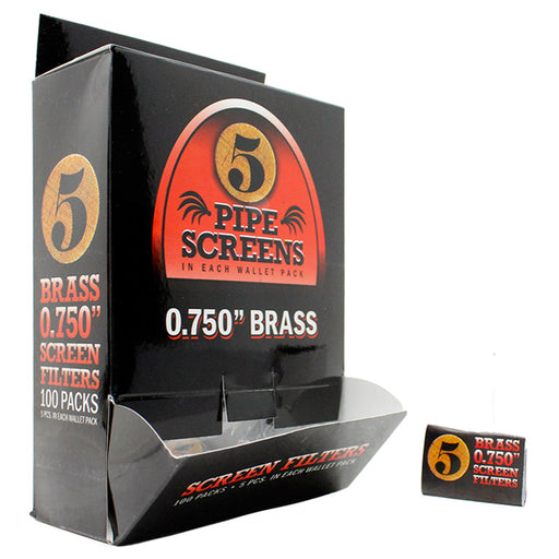 Brass 0.750" Pipe Screens - Smoketokes