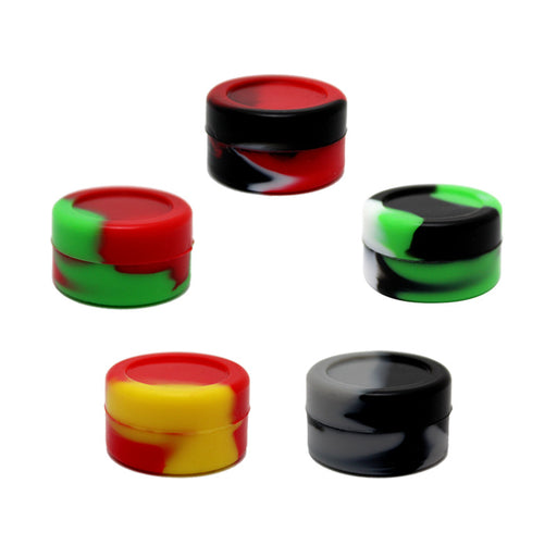 3ml Silicone Wax Jar Containers Nonstick Mixed color New 3 ml